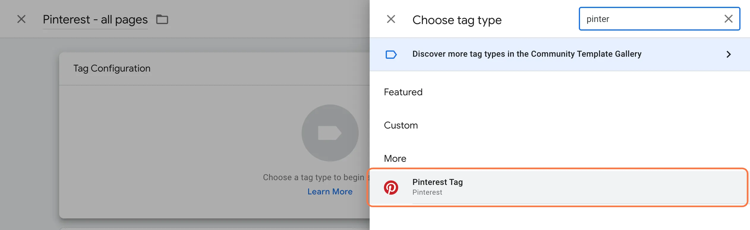 choose-tag-type-google-tag-manager-pinterest-tag