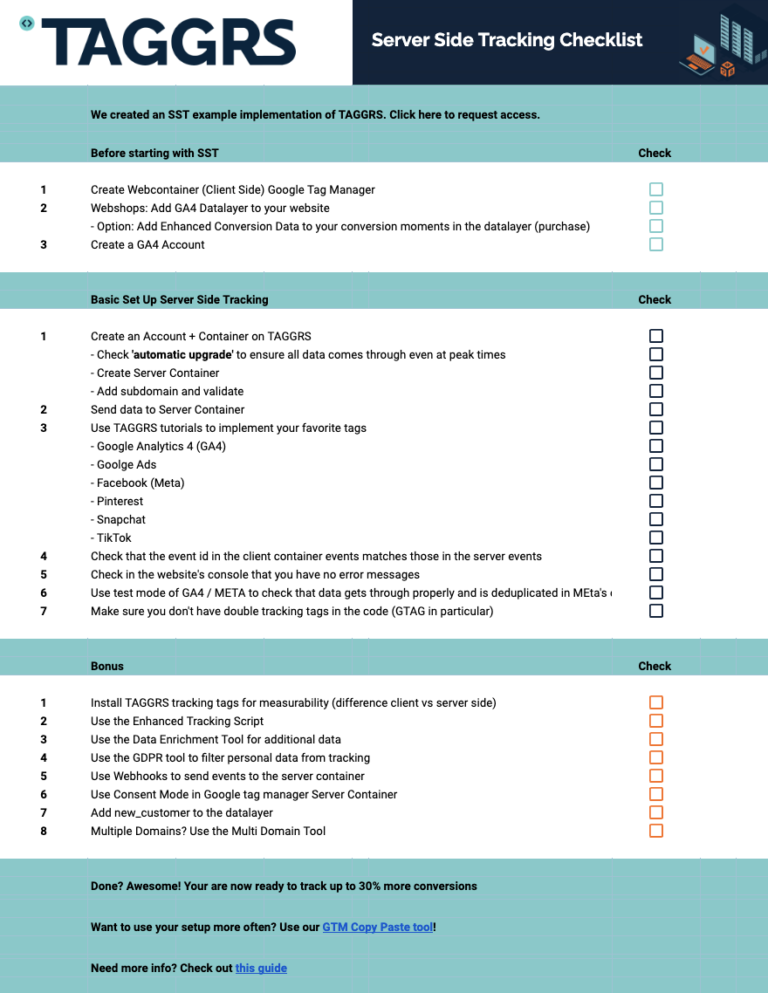 TAGGRS-server-side-tracking-checklist