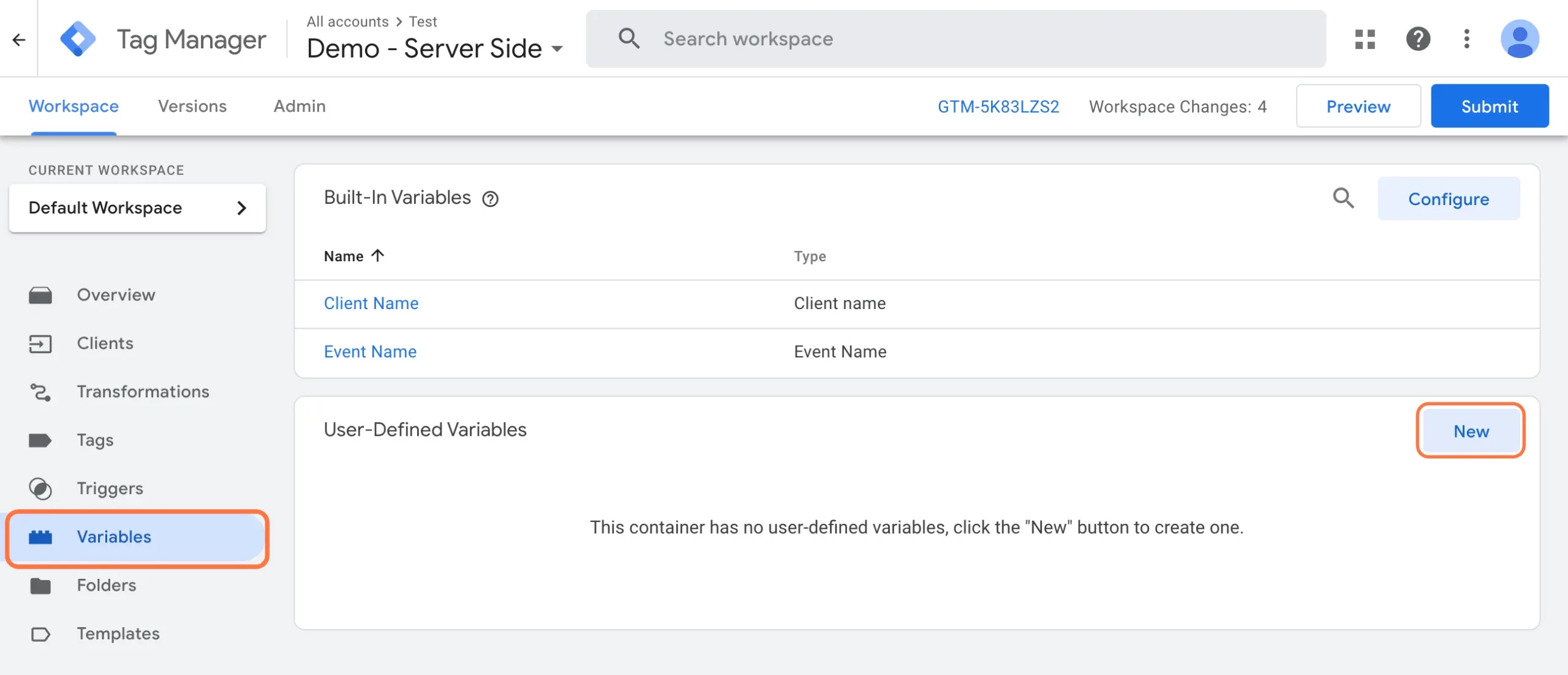 variables-server-container-workspace-gtm