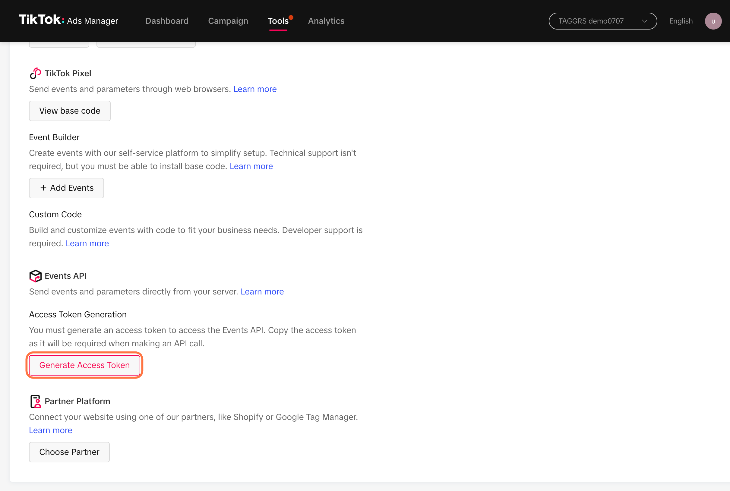 generate-access-token-tiktok-events-api