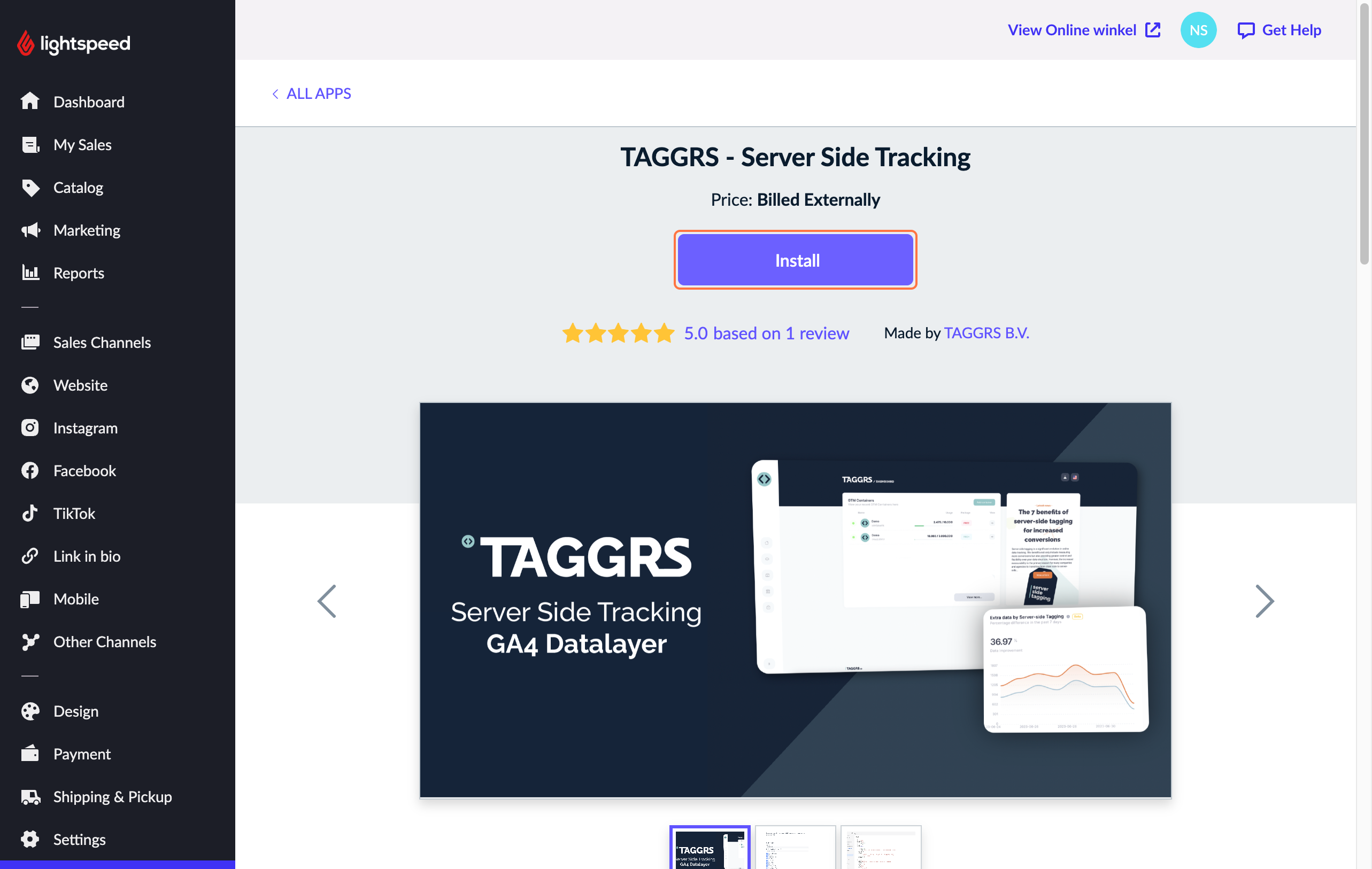 install taggrs app ecwid