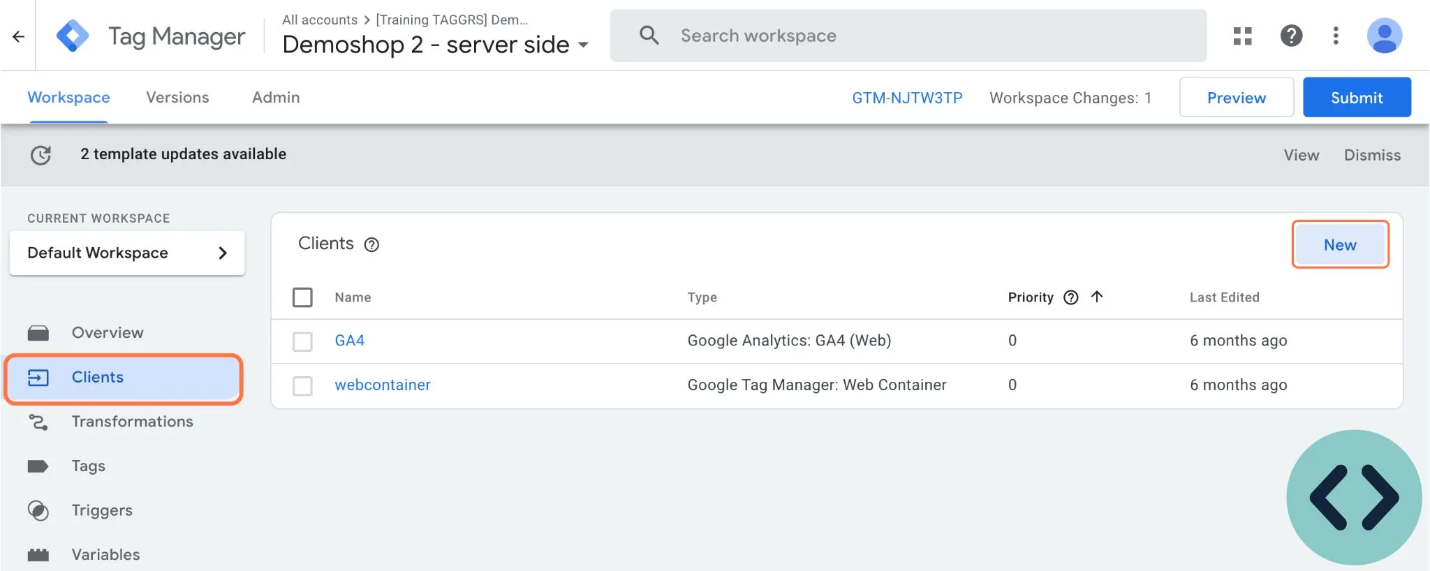 create-new-client-google-tag-manager-server-container