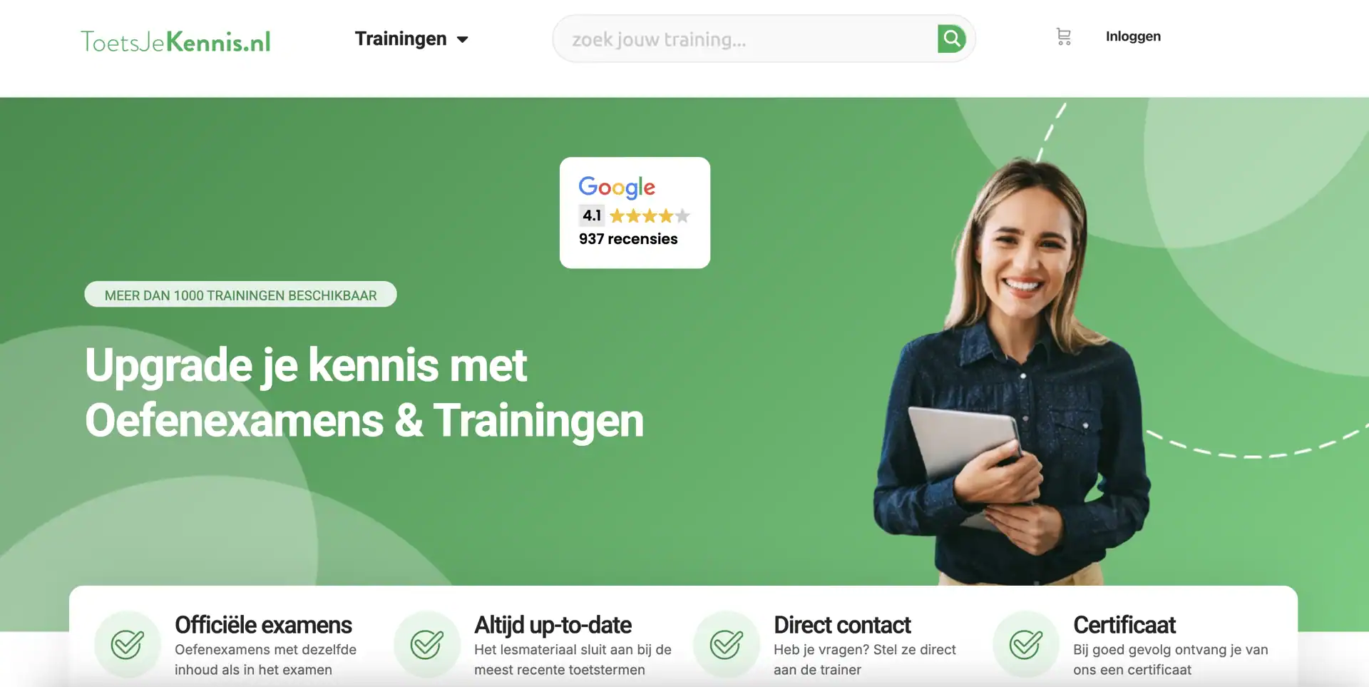 toetsjekennis.nl-homepage
