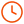 Orange clock with simple design